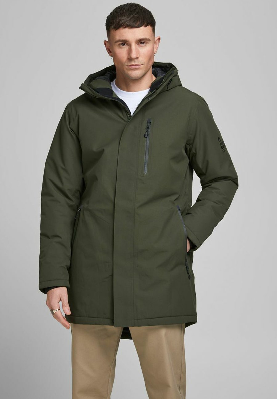 Jack & Jones Parka - forest night/olive