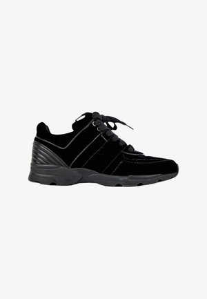 CHANEL, VELVET TRAINERS BLACK - Baskets basses - black