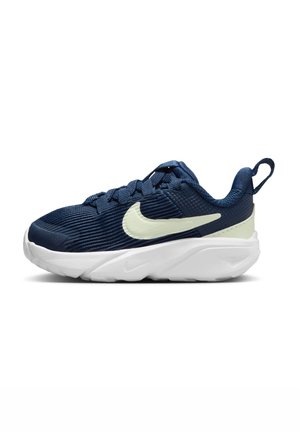 STAR RUNNER 4 - Road running shoes - midnight navy volt tint dusty cactus white
