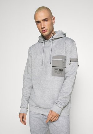 CHELSEA - Felpa con cappuccio - light grey marl/grey/jet black