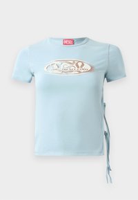 LAYA - Nyomott mintás póló - light blue