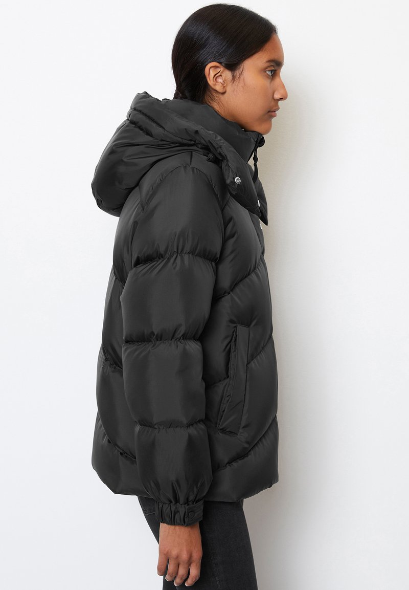 Marc O'Polo DENIM RESPONSABILE DOWN PUFFER WITH DETACHABLE HOOD ZIPPER PO -  Veste d'hiver - black/noir - ZALANDO.FR