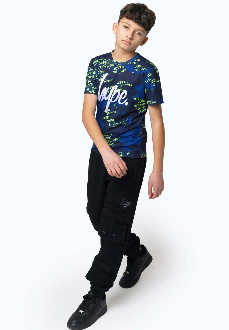 Hype T-shirt print donkerblauw