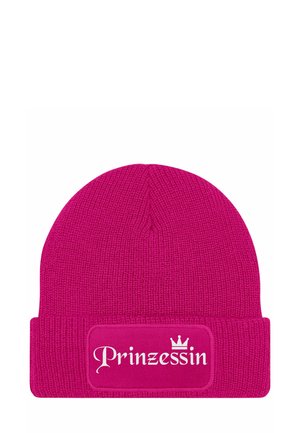 MIT SPRUCH PRINZESSIN KRONE - Beanie - pink