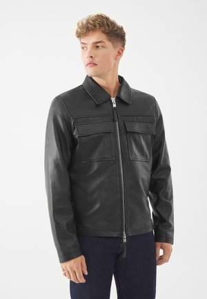 TURNER SHACKET - Leren jas - schwarz