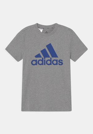 Tekninen t-paita - medium grey heather/bold blue