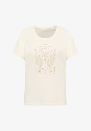 Mustang, HALBARM-STYLE ALMA - T-shirt print - weiß