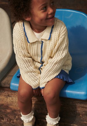 Copenhagen Colors CARDIGAN - Cardigan - cream/ocean blue