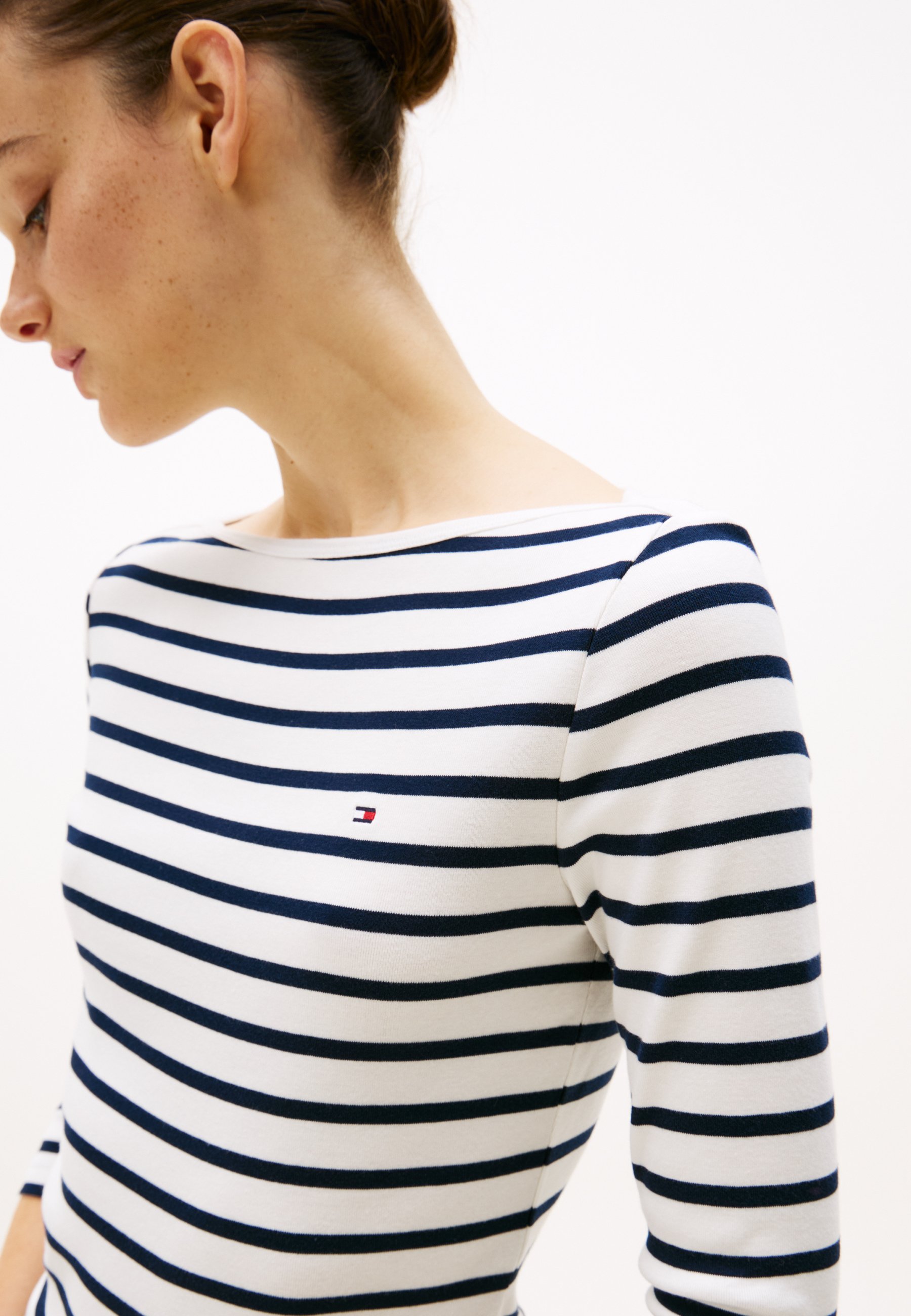 売れ筋商品|||トミー ヒルフィガー Tシャツ レディース トップス NEW CODY SLIM BOAT  - Long sleeved top - breton dark night navy Tommy Hilfiger SLIM CODY BOAT - Long sleeved top - breton