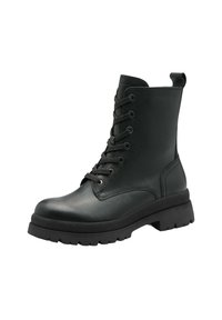 Tamaris Kotníkové boty na platformě - black leather