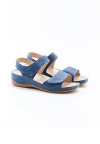 Damart OUVERTURE TOTALE PIEDICAL - Sandalias de cuña - blue