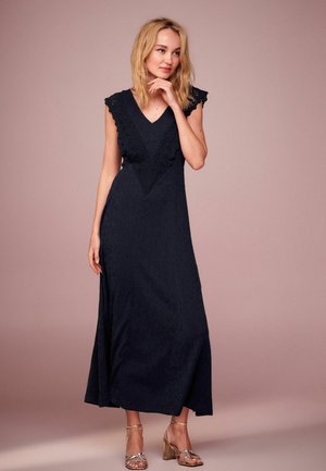 Next V-NECK MIDI TALL REGULAR FIT - Maksimekko - navy