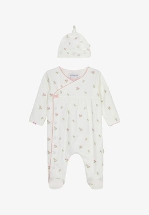 FLORAL EMBROIDERED PRETTY REGULAR FIT SET - Kootud müts - cream