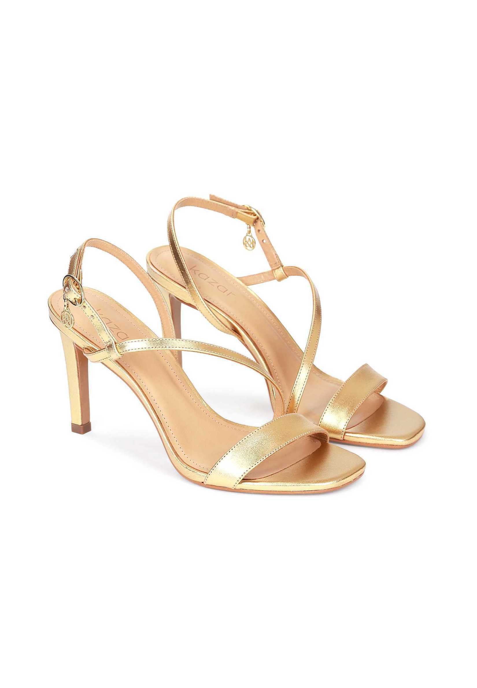 Kazar DAPHNE - Sandalias de tacón - gold/dorado - Zalando.es