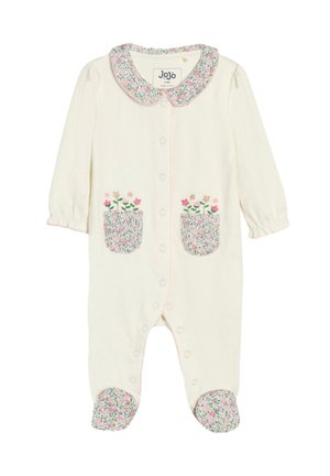JoJo Maman Bébé REGULAR FIT -EMBROIDERED  - Strampler - cream