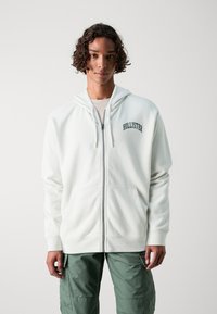 Hollister Co. RELAXED - Tröja med dragkedja - off-white