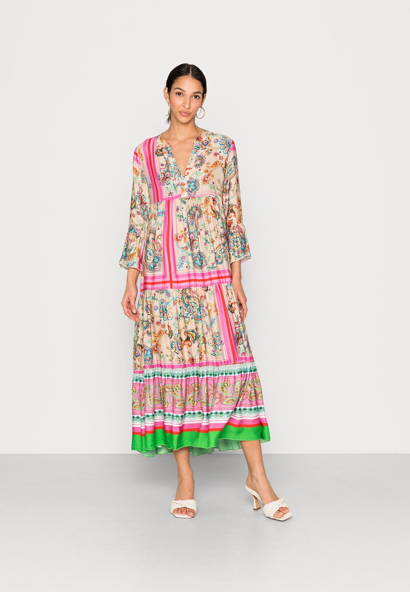 Emily van den Bergh DRESS Rochie maxi red green paisley mix/roz Zalando.ro Emily van den Bergh DRESS Rochie maxi red green paisley mix/roz Zalando.ro