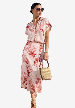 CONTAINS  THROUGH  REGULAR FIT - Cămașă - floral ivory white