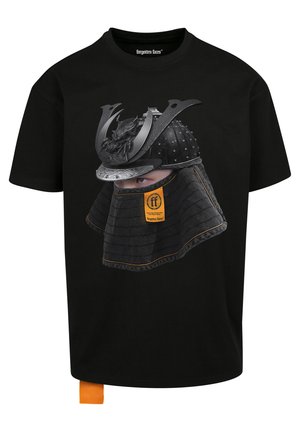 Forgotten Faces SAMURAI HEAVY OVERSIZED TEE - Tričko s potlačou - black