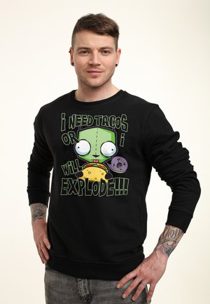 Henry Tiger INVADER ZIM TACO EXPLOSION - Sweatshirt - jet black