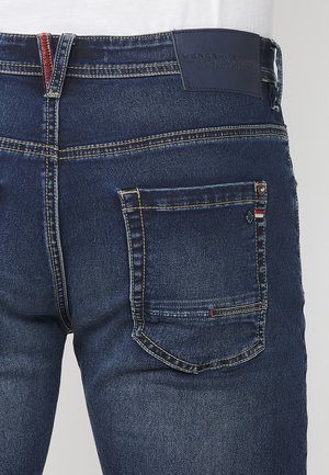 Koroshi STRETCH  - Shorts vaqueros - azul osc   dark blue