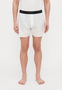 Calvin Klein Underwear - BOXER TRAD PRIDE COTTON POPLIN - Pantaloni del pigiama - white Immagine in miniatura 1