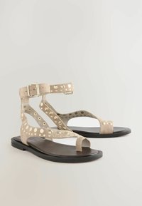 REGULAR FIT  - T-rihmaga sandaalid - neutral suede