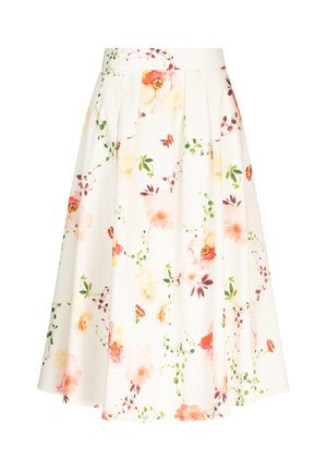 Apart BEDRUCKTER - Pleated skirt - creme multicolor