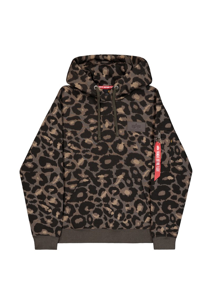 Alpha Industries Jersey con capucha forest leo camo/marrón