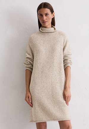 Gebreide jurk - chalky mauve melange