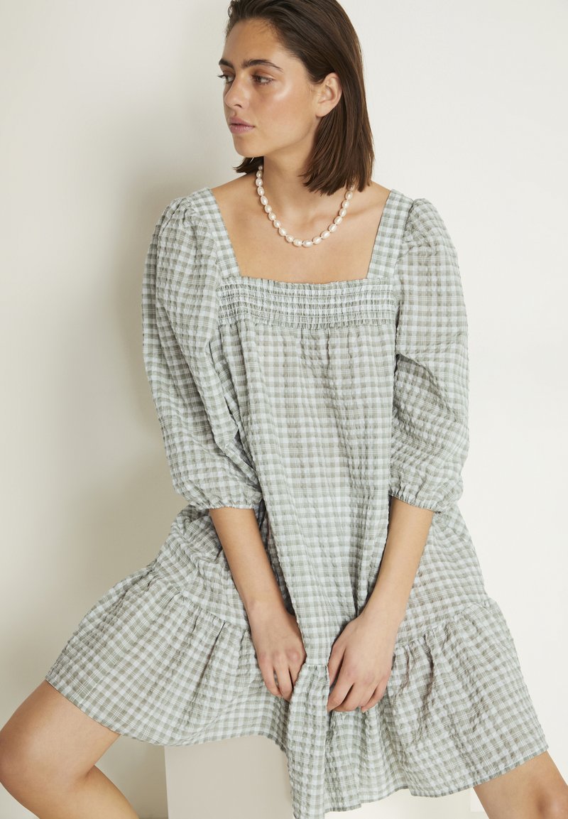 Damen Freizeitkleider | My Essential Wardrobe MWSALLY Freizeitkleid ice flow check/grau - FM01717 Damen Freizeitkleider | My Essential Wardrobe MWSALLY Freizeitkleid ice flow check/grau - FM01717