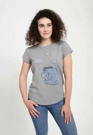 DISNEY WINNIE THE POOH CLOUDY EEYORE - T-shirt imprimé - melange grey