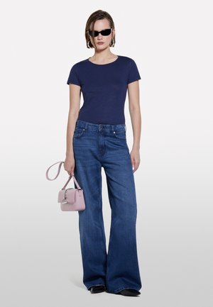 Sisley, CREW NECK  - T-shirt basic - blue