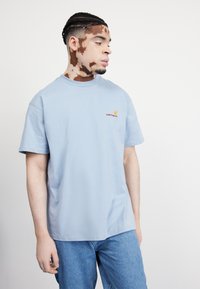 Carhartt WIP AMERICAN SCRIPT - Camiseta básica - frosted blue