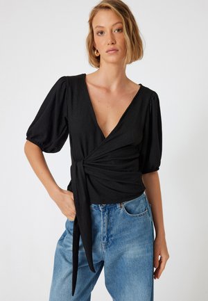 Koton BALLOON SLEEVE - Bluse - black