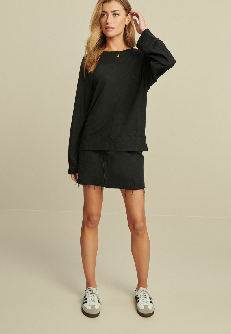 Next CREW - Langarmshirt - black