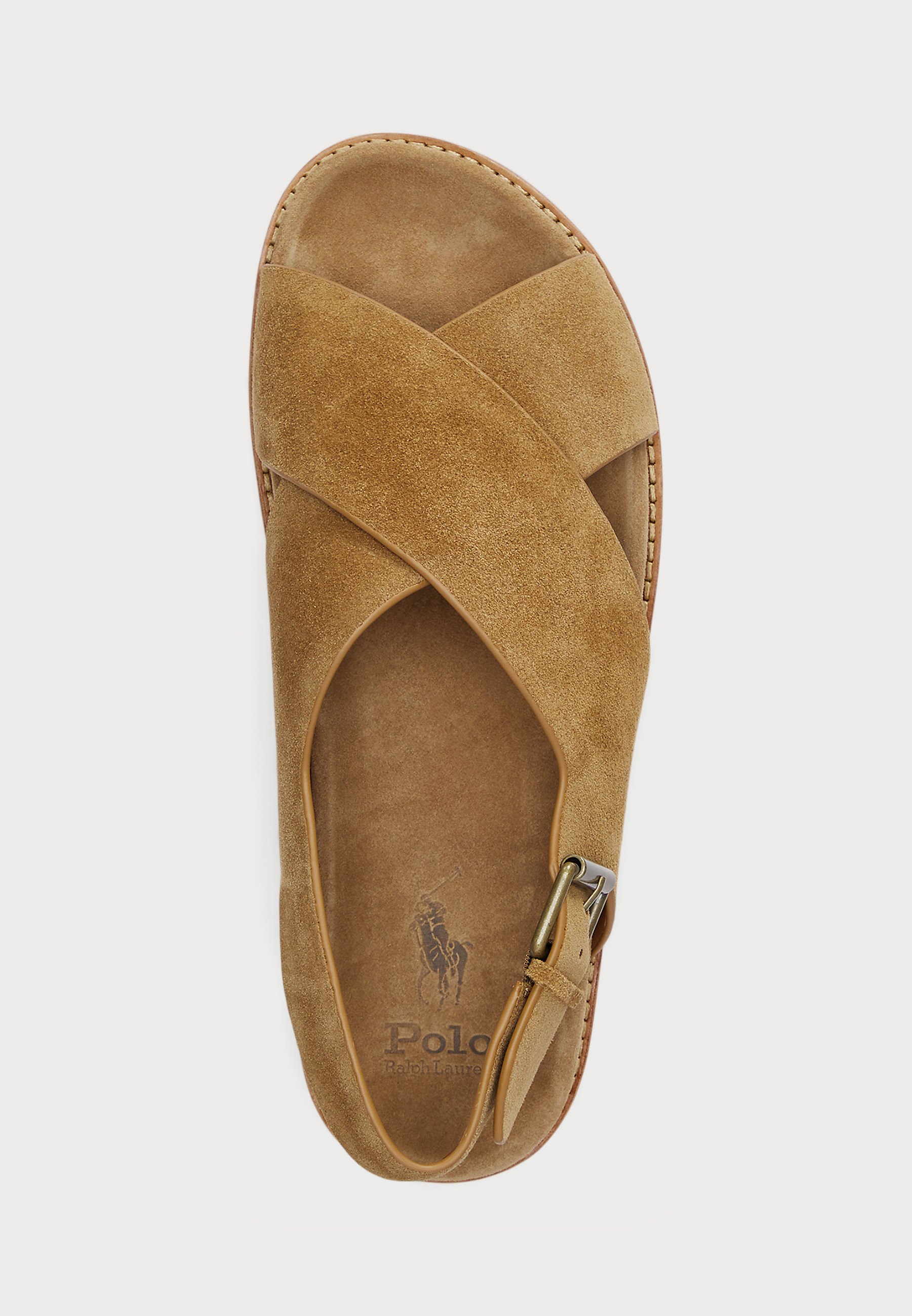 Polo Ralph Lauren ZANE SUEDE SANDAL - Sandals - desert tan/sand