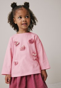 Next LONG SLEEVE HEART APPLIQUÉ - Maglietta a manica lunga - pink
