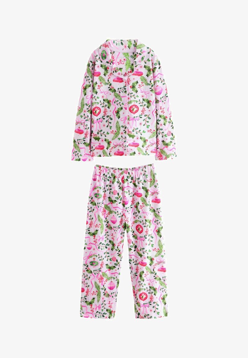 Next REGULAR FIT - CHRISTMAS BUTTON 1 PACK - Pyjama set - pink green