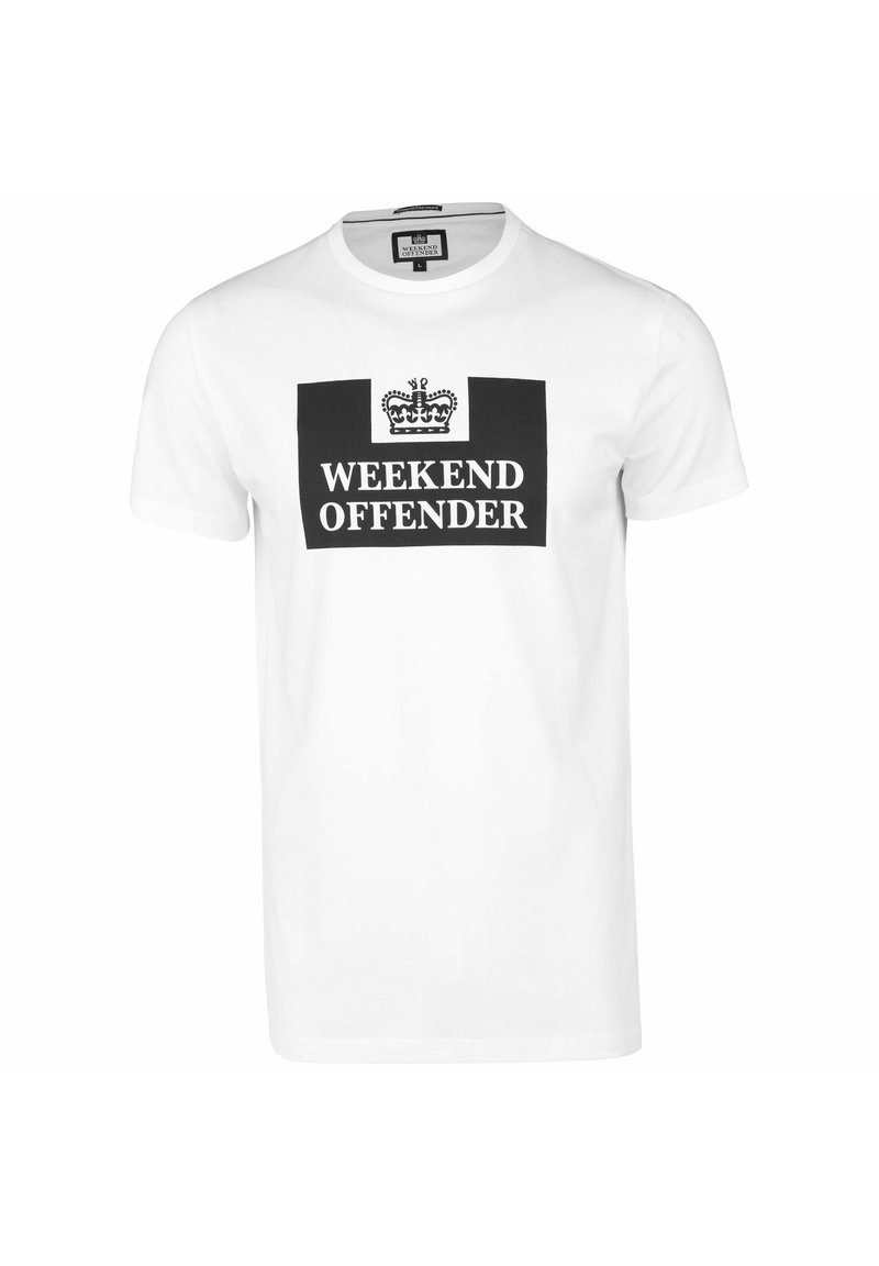 Weekend Offender PRISON - T-shirt print - white