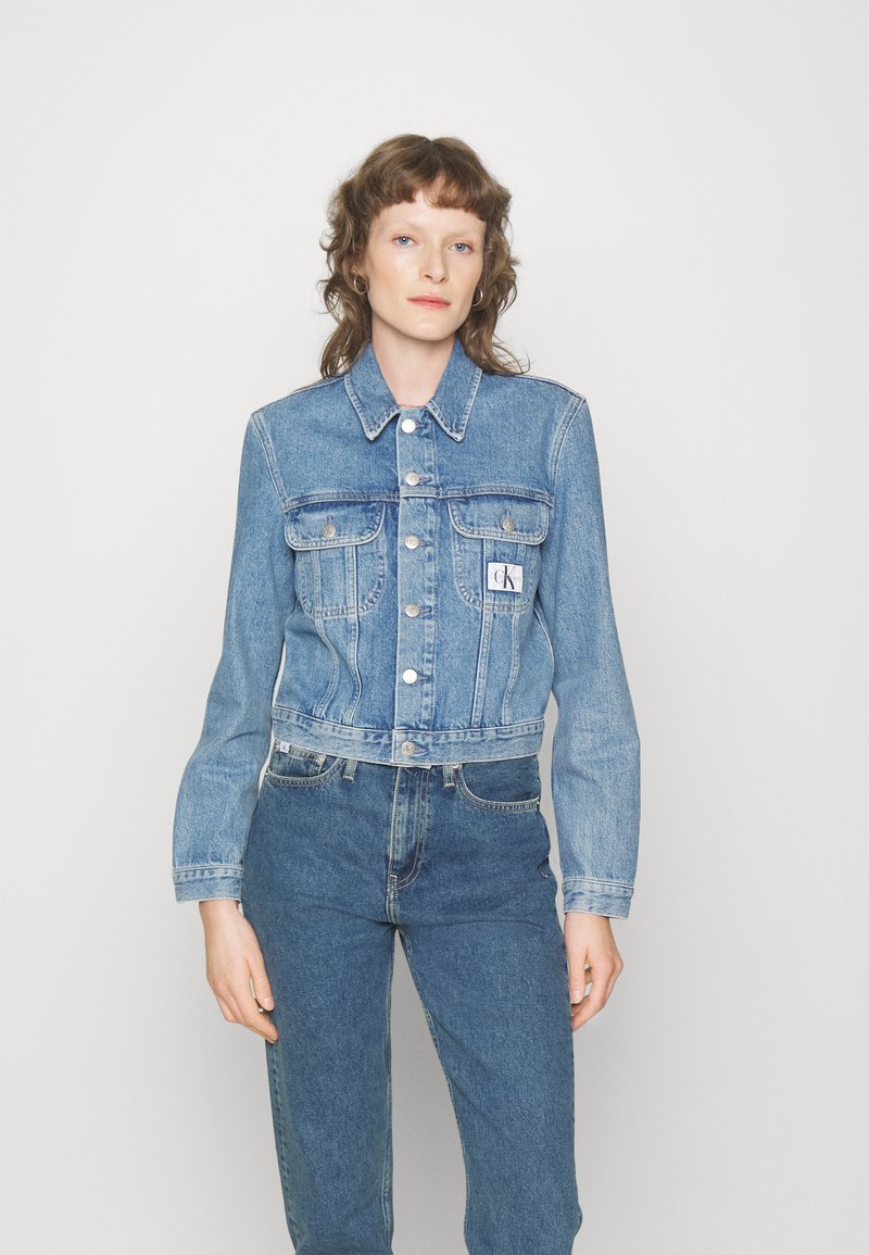 Calvin Klein Jeans - CROPPED 90S JACKET - Džínová bunda - denim light, Zvětšit