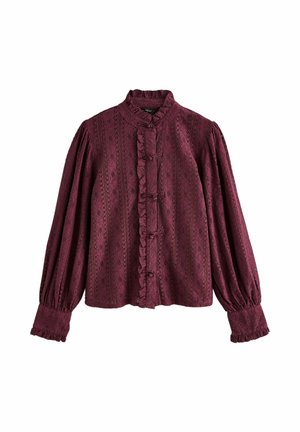 Next, LONG SLEEVED LACE FASTENING BLOUSE - Blusa - wine