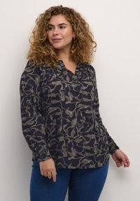 Kaffe Curve - ELSA - Blouse - brindle midnight print Miniatuurafbeelding 1