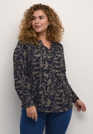 Kaffe Curve ELSA - Blūze - brindle midnight print