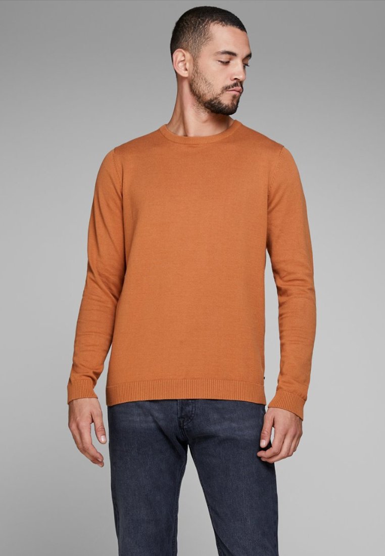 Jack & Jones JJEBASIC CREW NECK NOOS - Strickpullover - ochre