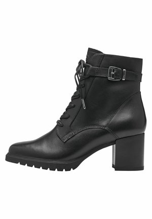 Platform ankle boots - black