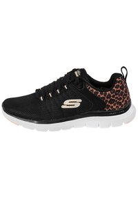 Skechers FLEX APPEAL - Zapatillas - black leopard