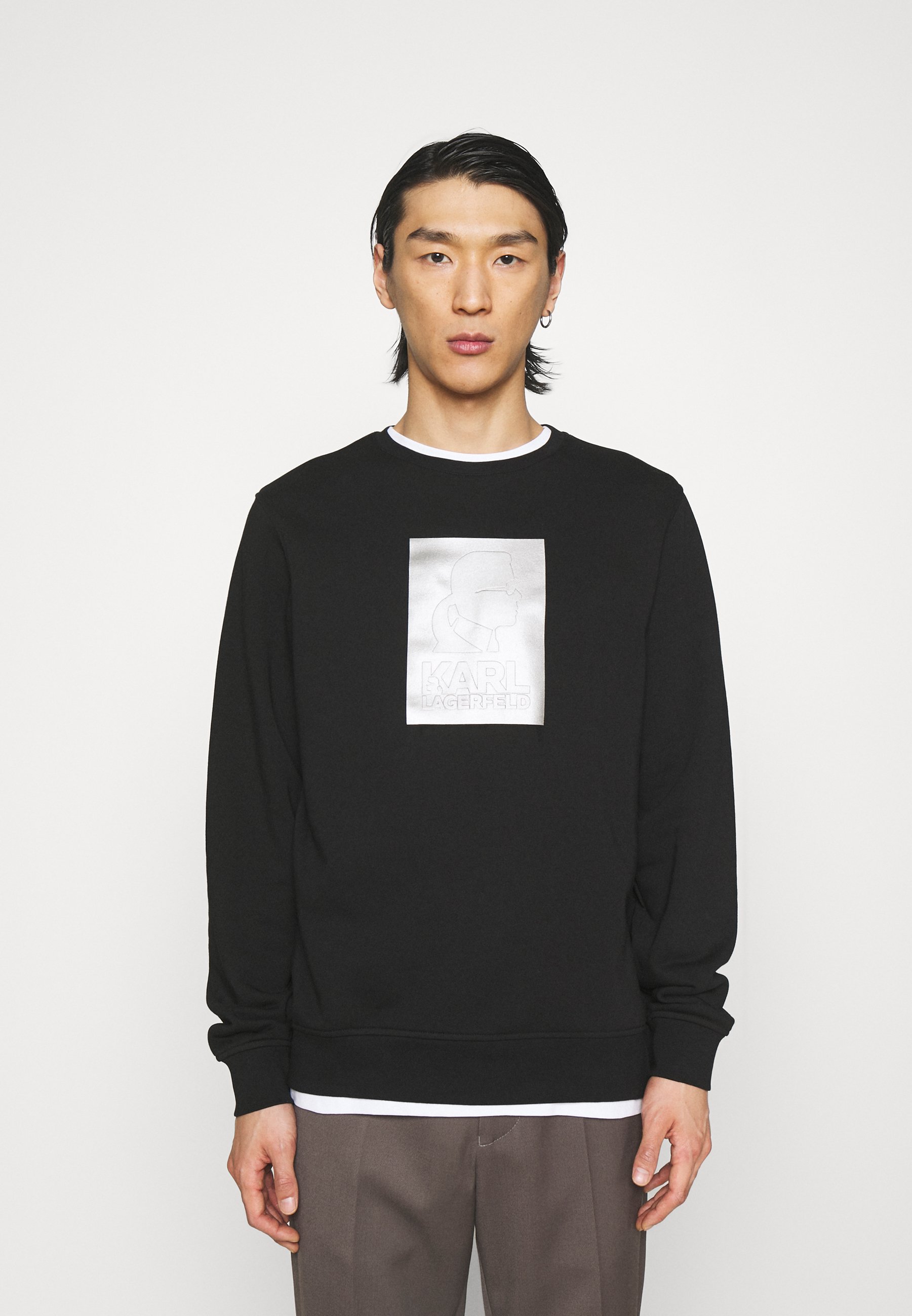 KARL LAGERFELD SWEAT CREWNECK - Sweatshirt - black/schwarz