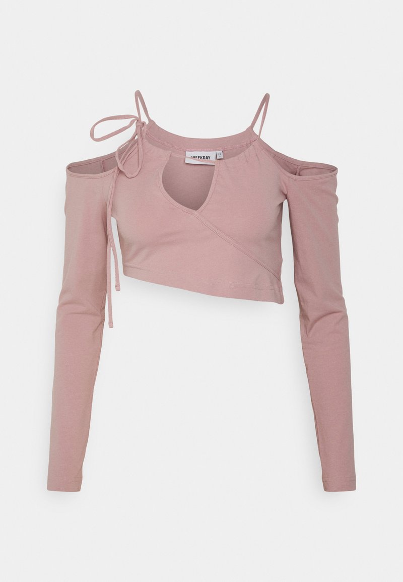 Weekday Longsleeve donkerroze