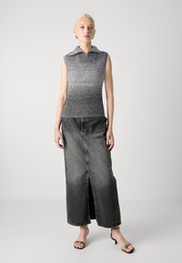 JDY JDYSKY LIFE ZIP  - Pulover - dark grey